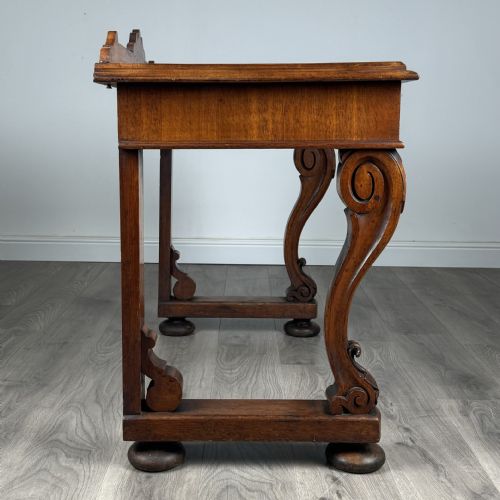 ANTIQUE 19TH CENTURY CONSOLE TABLE SIDE TABLE IN OAK - ADDITIONAL PHOTO 6