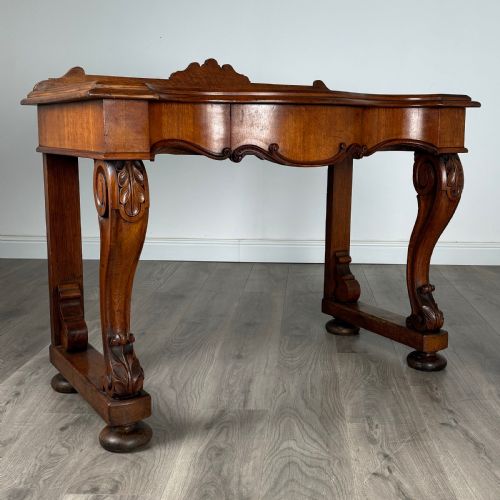 ANTIQUE 19TH CENTURY CONSOLE TABLE SIDE TABLE IN OAK - ADDITIONAL PHOTO 7