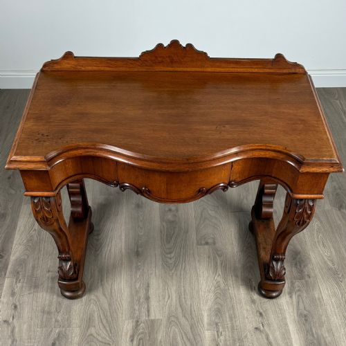 ANTIQUE 19TH CENTURY CONSOLE TABLE SIDE TABLE IN OAK - ADDITIONAL PHOTO 8