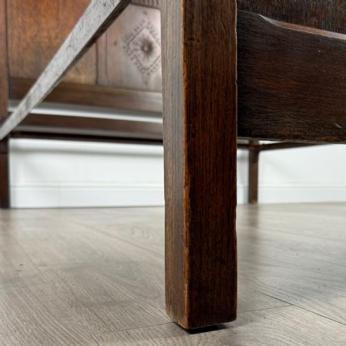 ANTIQUE 20TH CENTURY OAK DOUBLE BED - ADDITIONAL PHOTO 6