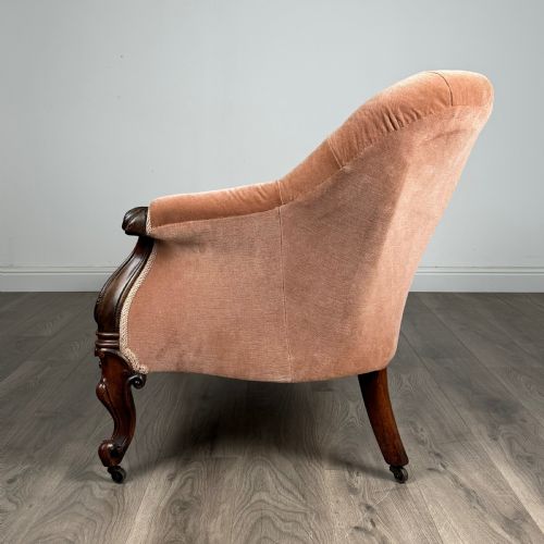 fig 2.  Antique 19th Century Chaise Lounge In Mahogany 