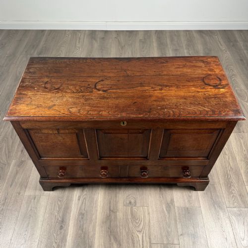 ANTIQUE 18TH CENTURY MULE CHEST COFFER IN OAK - ADDITIONAL PHOTO 8