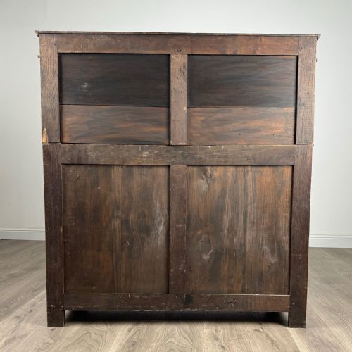 ANTIQUE 19TH CENTURY HEAVILY CARVED COURT CUPBOARD IN OAK - ADDITIONAL PHOTO 5