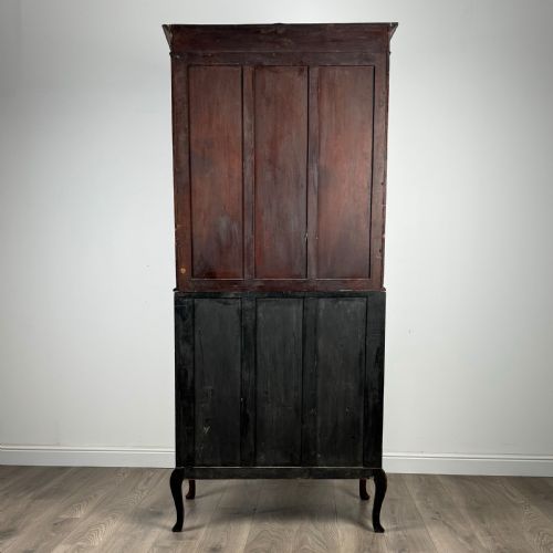 ANTIQUE LATE 19TH CENTURY BUREAU BOOKCASE IN MAHOGANY - ADDITIONAL PHOTO 5