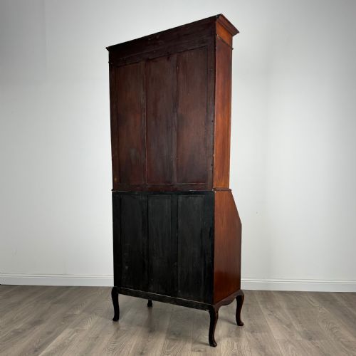 ANTIQUE LATE 19TH CENTURY BUREAU BOOKCASE IN MAHOGANY - ADDITIONAL PHOTO 6