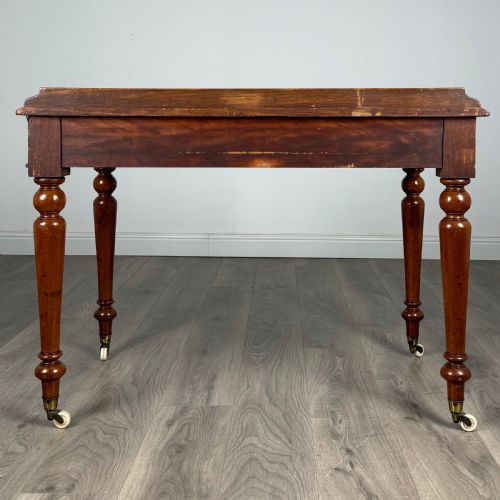 ANTIQUE 19TH CENTURY FINE QUALITY WRITING TABLE IN MAHOGANY - ADDITIONAL PHOTO 4