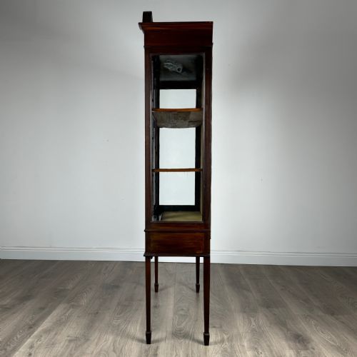 ANTIQUE 19TH CENTURY DISPLAY CABINET IN MAHOGANY - ADDITIONAL PHOTO 3