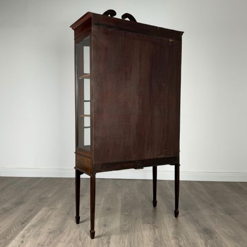 ANTIQUE 19TH CENTURY DISPLAY CABINET IN MAHOGANY - ADDITIONAL PHOTO 4