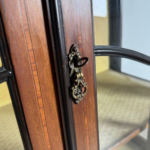 ANTIQUE 19TH CENTURY DISPLAY CABINET IN MAHOGANY - ADDITIONAL PHOTO 11