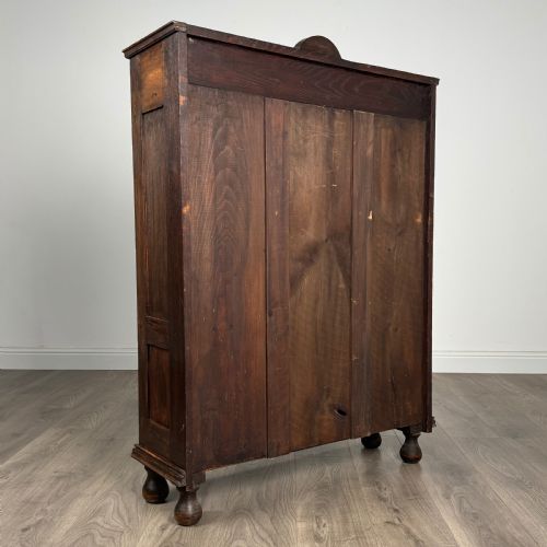 ANTIQUE 20TH CENTURY BOOKCASE IN OAK - ADDITIONAL PHOTO 4