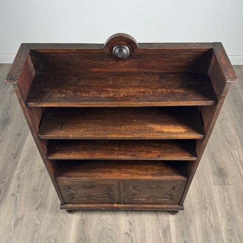 ANTIQUE 20TH CENTURY BOOKCASE IN OAK - ADDITIONAL PHOTO 9