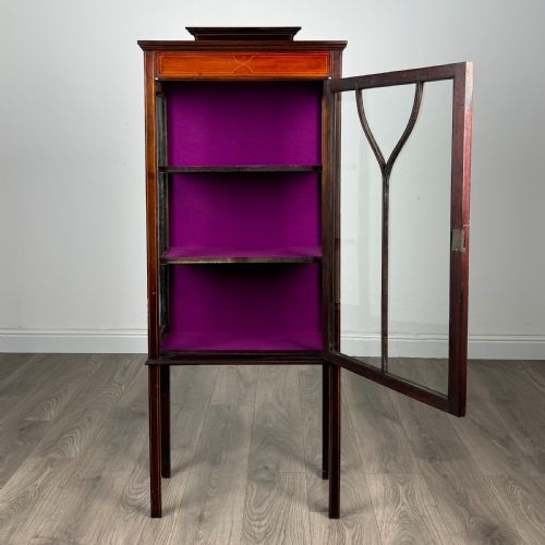 ANTIQUE LATE 19TH CENTURY DISPLAY CABINET IN MAHOGANY - ADDITIONAL PHOTO 1