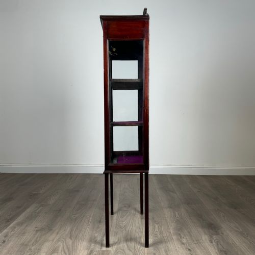 ANTIQUE LATE 19TH CENTURY DISPLAY CABINET IN MAHOGANY - ADDITIONAL PHOTO 3