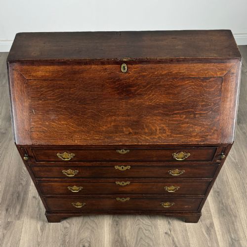 ANTIQUE 18TH CENTURY FINE QUALITY BUREAU IN OAK - ADDITIONAL PHOTO 9