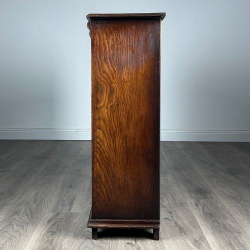 ANTIQUE 20TH CENTURY FINE QUALITY BOOKCASE IN OAK - ADDITIONAL PHOTO 3