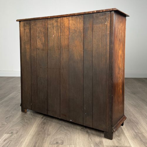 ANTIQUE 20TH CENTURY FINE QUALITY BOOKCASE IN OAK - ADDITIONAL PHOTO 6