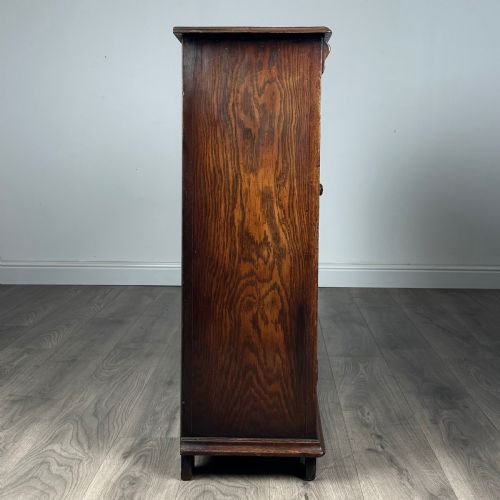 ANTIQUE 20TH CENTURY FINE QUALITY BOOKCASE IN OAK - ADDITIONAL PHOTO 7