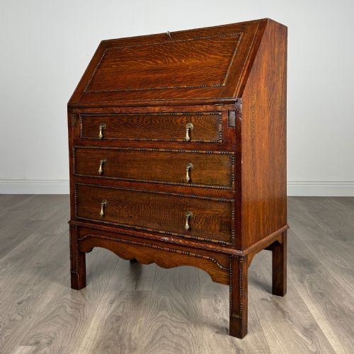 ANTIQUE 20TH CENTURY BUREAU IN OAK - ADDITIONAL PHOTO 2
