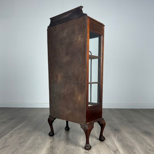 ANTIQUE 20TH CENTURY DISPLAY CABINET IN MAHOGANY - ADDITIONAL PHOTO 6