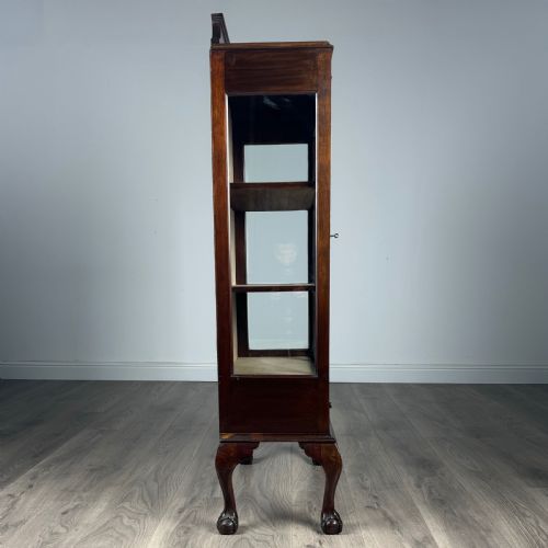ANTIQUE 20TH CENTURY DISPLAY CABINET IN MAHOGANY - ADDITIONAL PHOTO 7