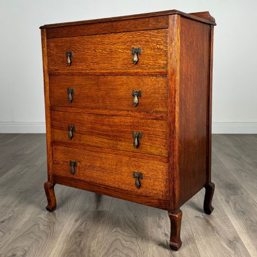 ANTIQUE 20TH CENTURY CHEST OF DRAWERS IN OAK - ADDITIONAL PHOTO 1