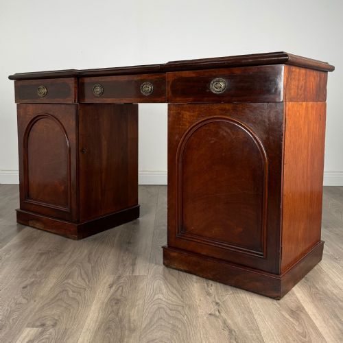ANTIQUE 18TH CENTURY PEDESTAL SIDEBOARD IN MAHOGANY - ADDITIONAL PHOTO 2