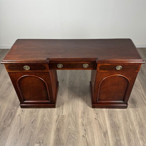 ANTIQUE 18TH CENTURY PEDESTAL SIDEBOARD IN MAHOGANY - ADDITIONAL PHOTO 9