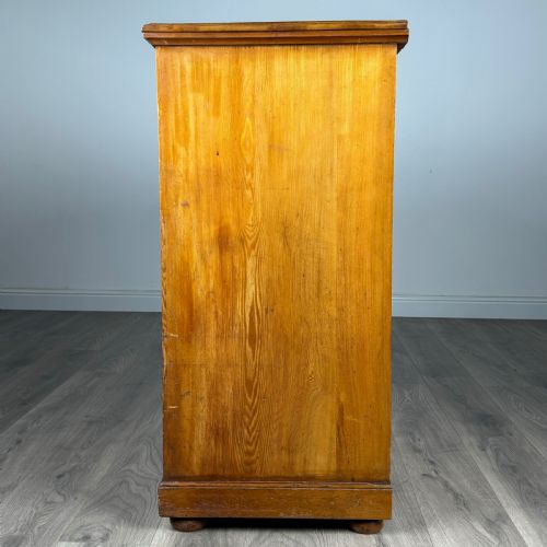 ANTIQUE LATE 19TH CENTURY FINE QUALITY CHEST OF DRAWERS IN OAK - ADDITIONAL PHOTO 2