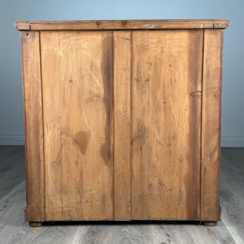 ANTIQUE LATE 19TH CENTURY FINE QUALITY CHEST OF DRAWERS IN OAK - ADDITIONAL PHOTO 4