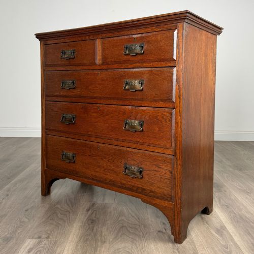 ANTIQUE 20TH CENTURY CHEST OF DRAWERS IN OAK - ADDITIONAL PHOTO 1