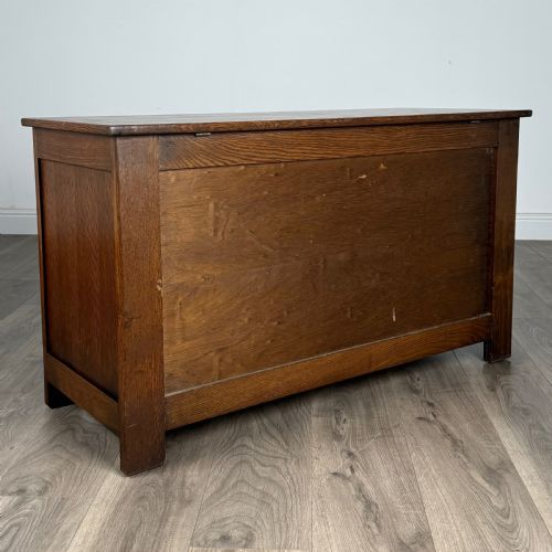 ANTIQUE 20TH CENTURY BLANKET BOX IN OAK - ADDITIONAL PHOTO 3