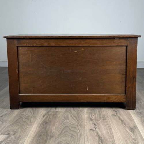 ANTIQUE 20TH CENTURY BLANKET BOX IN OAK - ADDITIONAL PHOTO 4
