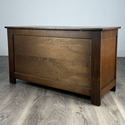 ANTIQUE 20TH CENTURY BLANKET BOX IN OAK - ADDITIONAL PHOTO 5