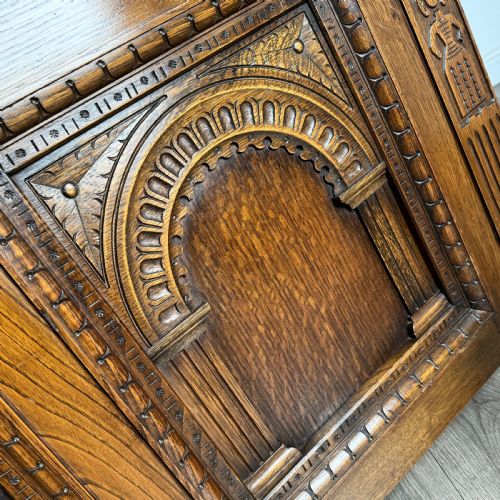 ANTIQUE 20TH CENTURY BLANKET BOX IN OAK - ADDITIONAL PHOTO 10