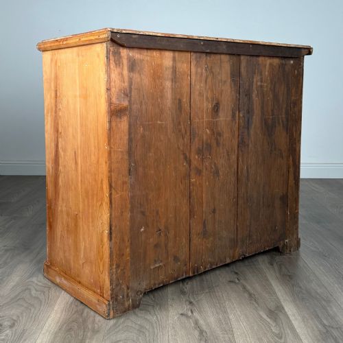 ANTIQUE 19TH CENTURY PINE CHEST OF DRAWERS - ADDITIONAL PHOTO 3