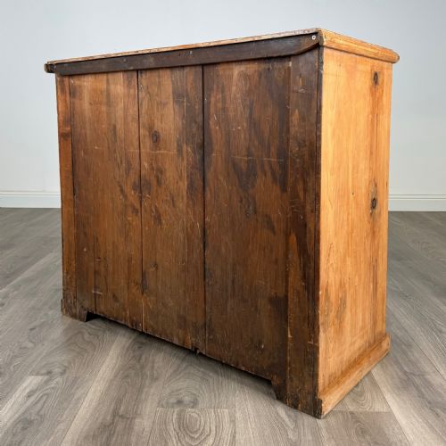 ANTIQUE 19TH CENTURY PINE CHEST OF DRAWERS - ADDITIONAL PHOTO 5