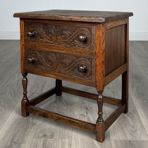 ANTIQUE 20TH CENTURY SMALL CABINET IN OAK - ADDITIONAL PHOTO 1