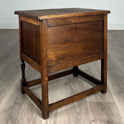 ANTIQUE 20TH CENTURY SMALL CABINET IN OAK - ADDITIONAL PHOTO 3