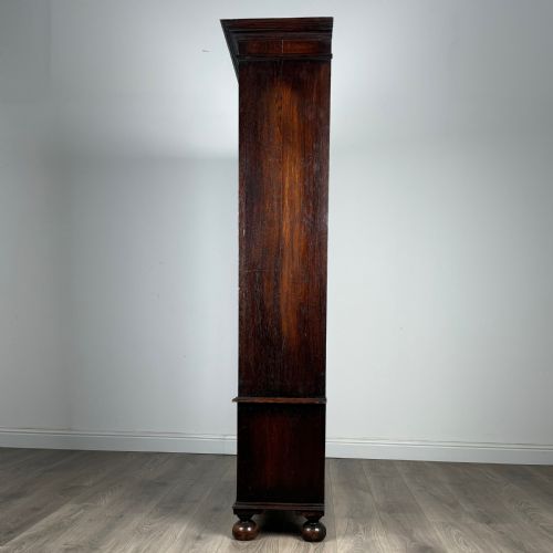 ANTIQUE 20TH CENTURY OAK DISPLAY CABINET - ADDITIONAL PHOTO 3