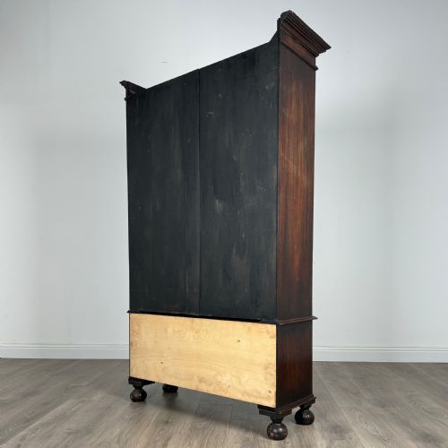 ANTIQUE 20TH CENTURY OAK DISPLAY CABINET - ADDITIONAL PHOTO 6