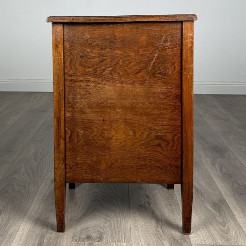 ANTIQUE 20TH CENTURY SINGLE PEDESTAL DESK IN OAK - ADDITIONAL PHOTO 2