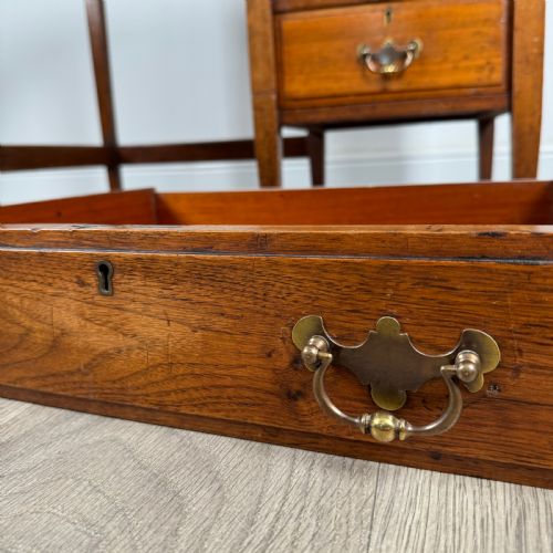 ANTIQUE 20TH CENTURY SINGLE PEDESTAL DESK IN OAK - ADDITIONAL PHOTO 10