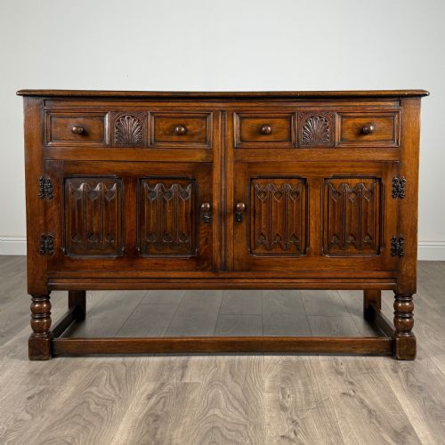 antique 20th century good quality sideboard in oak - CATEGORY: ANTIQUE SIDEBOARDS - DATED EDWARDIAN