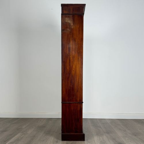 ANTIQUE 20TH CENTURY ART NOUVEAU STYLE DISPLAY CABINET IN OAK - ADDITIONAL PHOTO 7