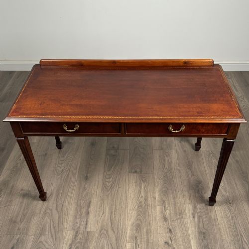 ANTIQUE 20TH CENTURY INLAID WRITING TABLE - ADDITIONAL PHOTO 8