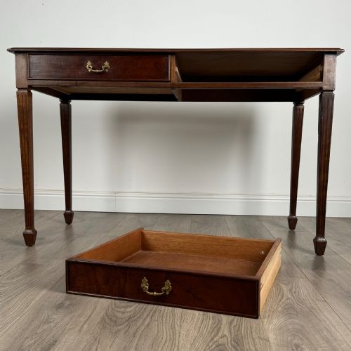 ANTIQUE 20TH CENTURY INLAID WRITING TABLE - ADDITIONAL PHOTO 9