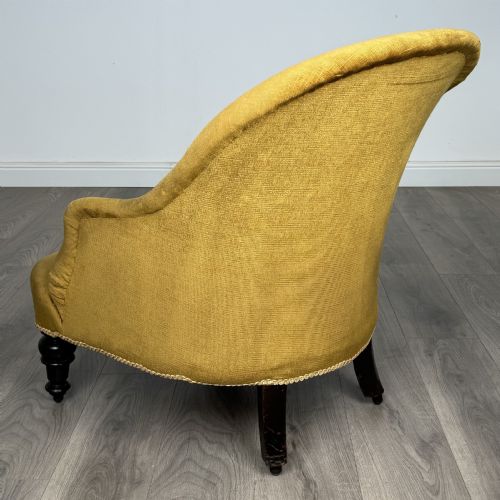 ANTIQUE 20TH CENTURY TUB CHAIR IN MAHOGANY - ADDITIONAL PHOTO 2