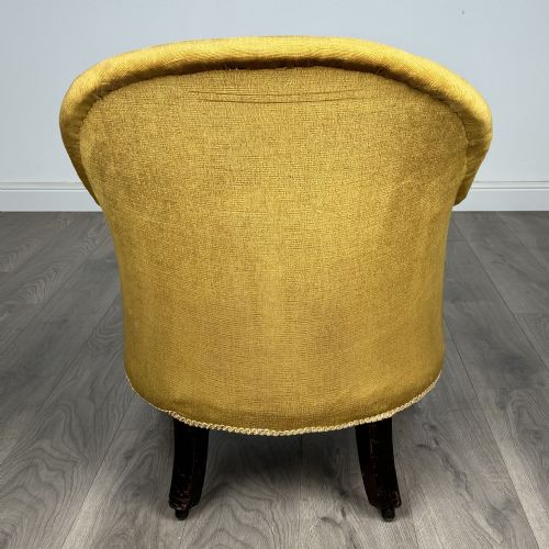 ANTIQUE 20TH CENTURY TUB CHAIR IN MAHOGANY - ADDITIONAL PHOTO 3