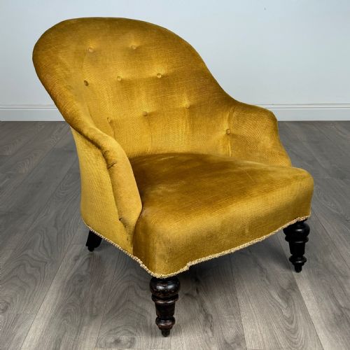 ANTIQUE 20TH CENTURY TUB CHAIR IN MAHOGANY - ADDITIONAL PHOTO 6