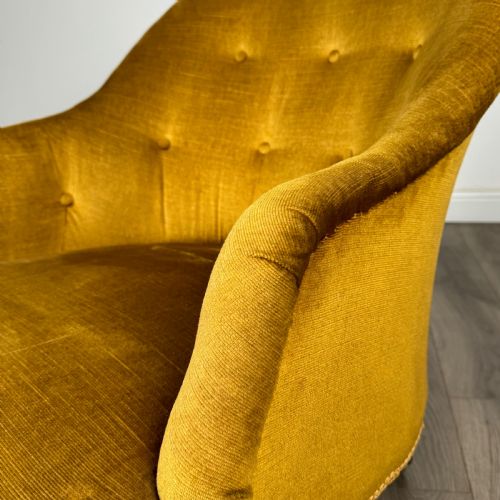 ANTIQUE 20TH CENTURY TUB CHAIR IN MAHOGANY - ADDITIONAL PHOTO 9